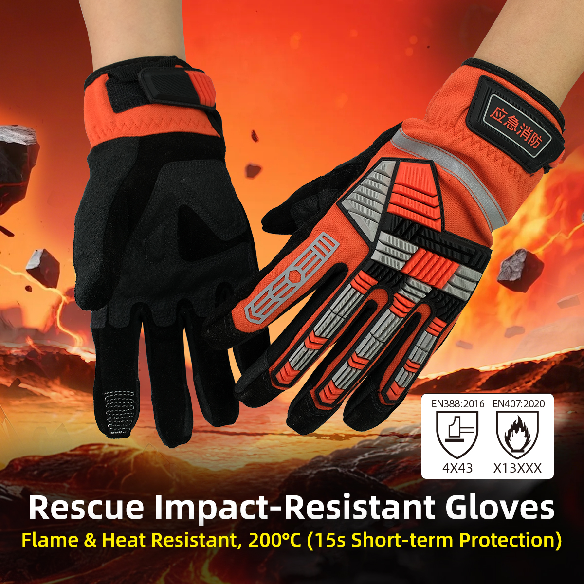 XYEHS 1 Pair TPR Impact Resist - Work Glove Impact avaliação e preço