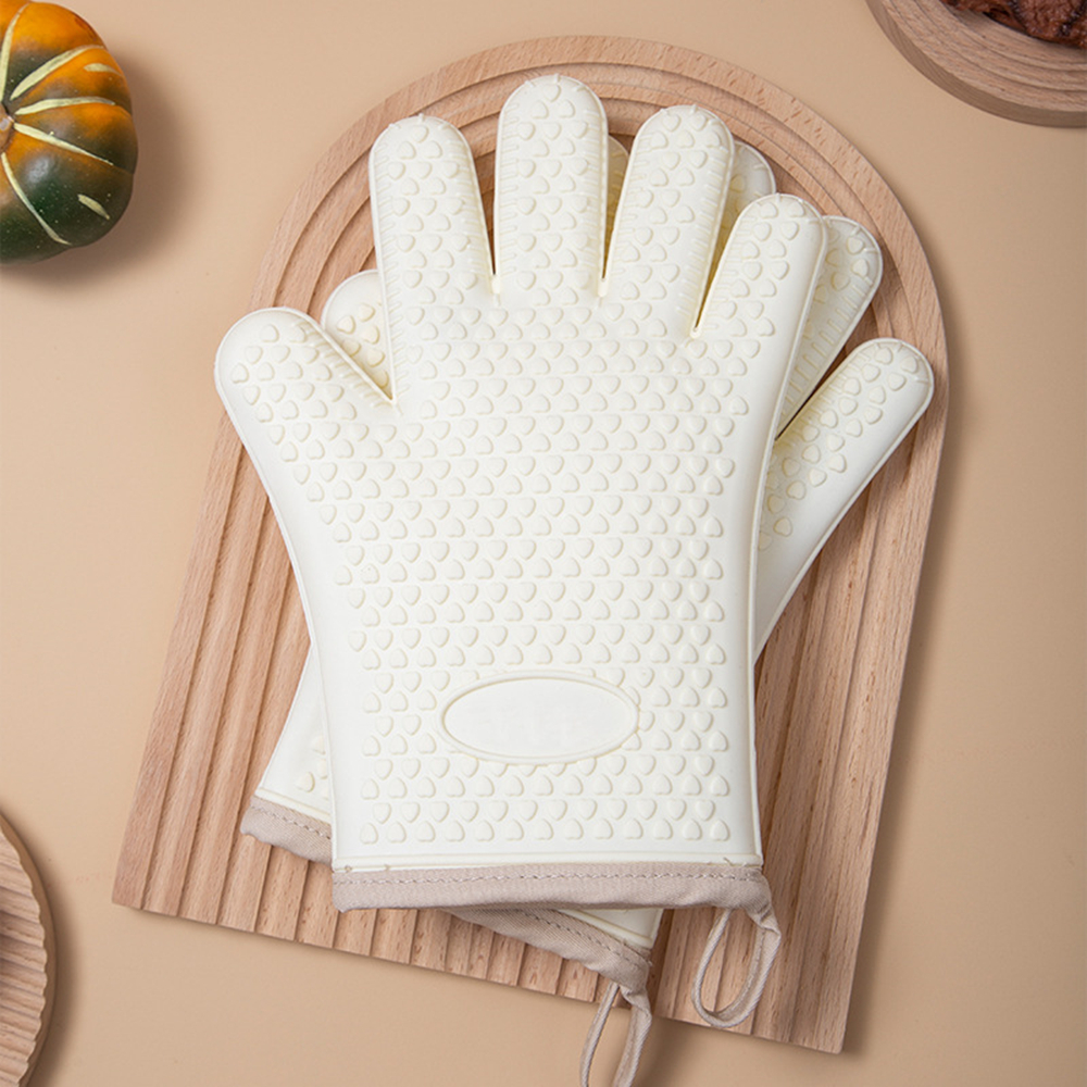 Heat Resistant Silicone Gloves - Oven Mitt Silicone avaliação e preço