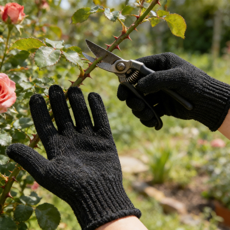 1 Pair Black Steel Wire Metal  - Cut Resistant Glove avaliação e preço