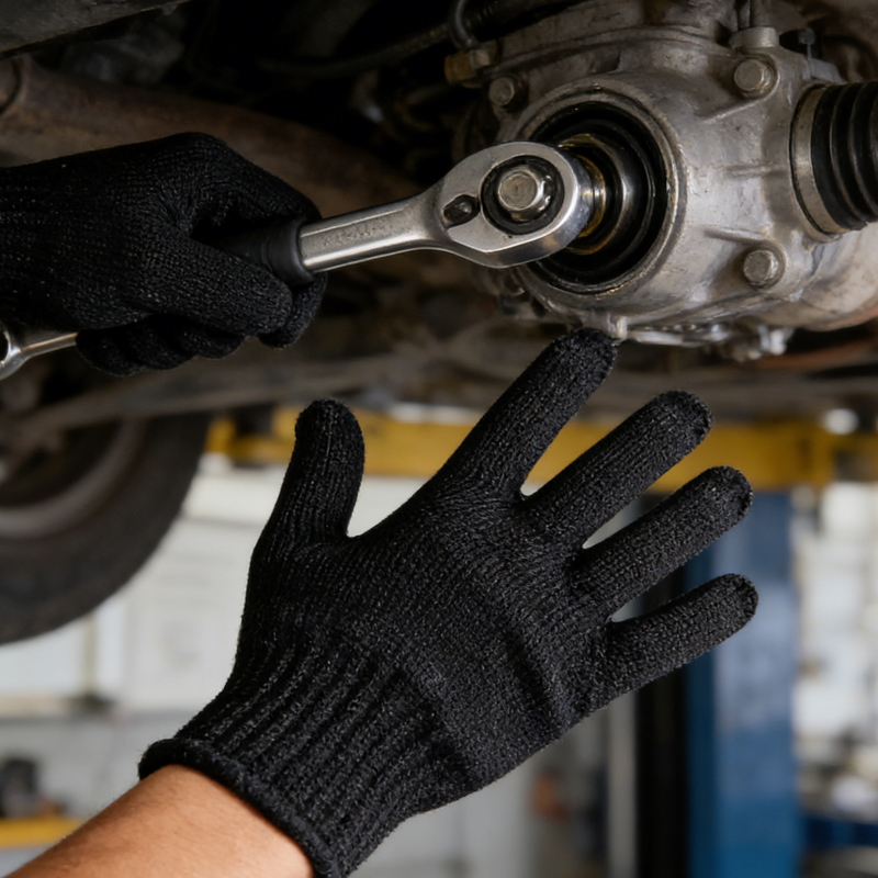 1 Pair Black Steel Wire Metal  - Cut Resistant Glove avaliação e preço