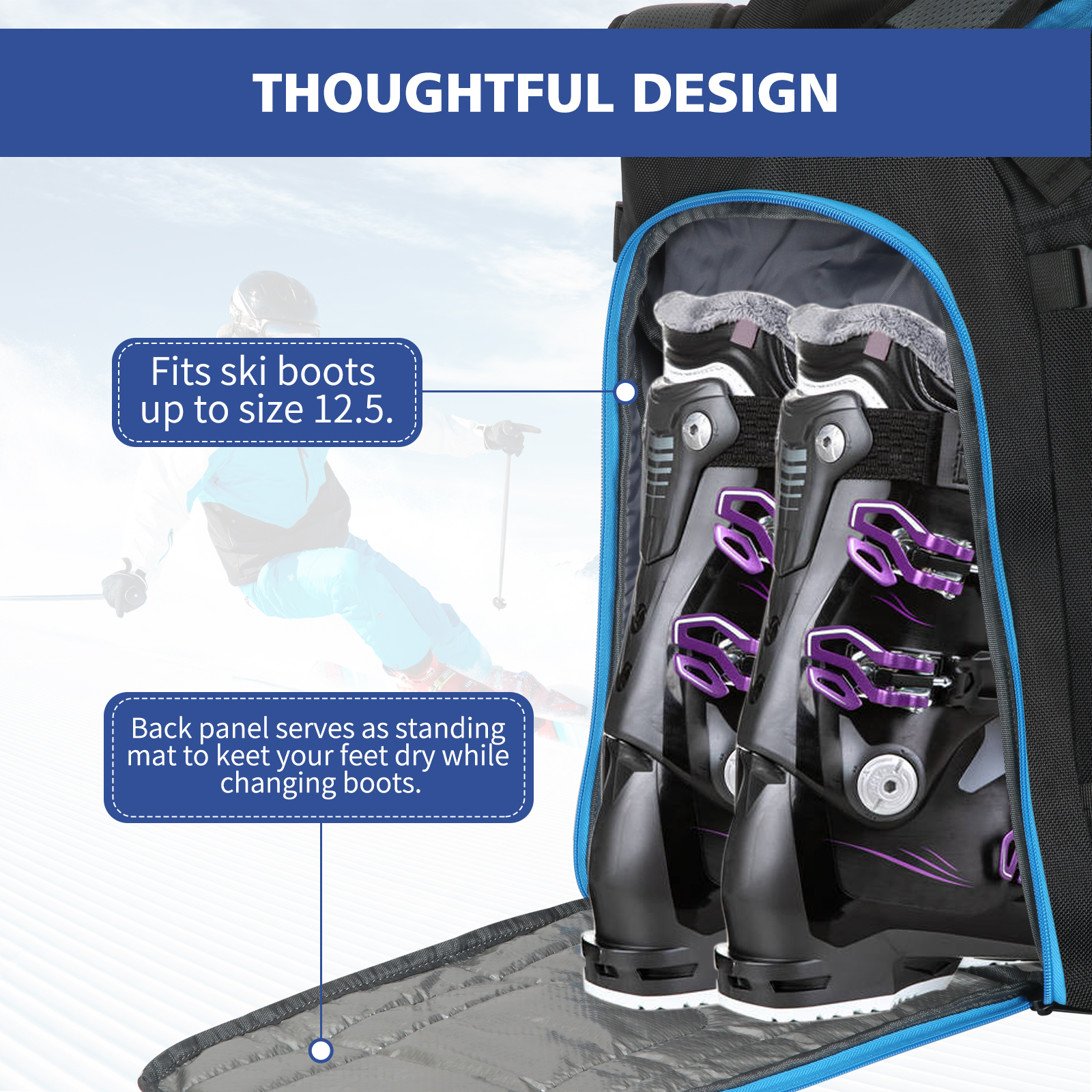 Ski Boots Bag Outdoor Skiing C - Ski Glove Waterproof avaliação e preço