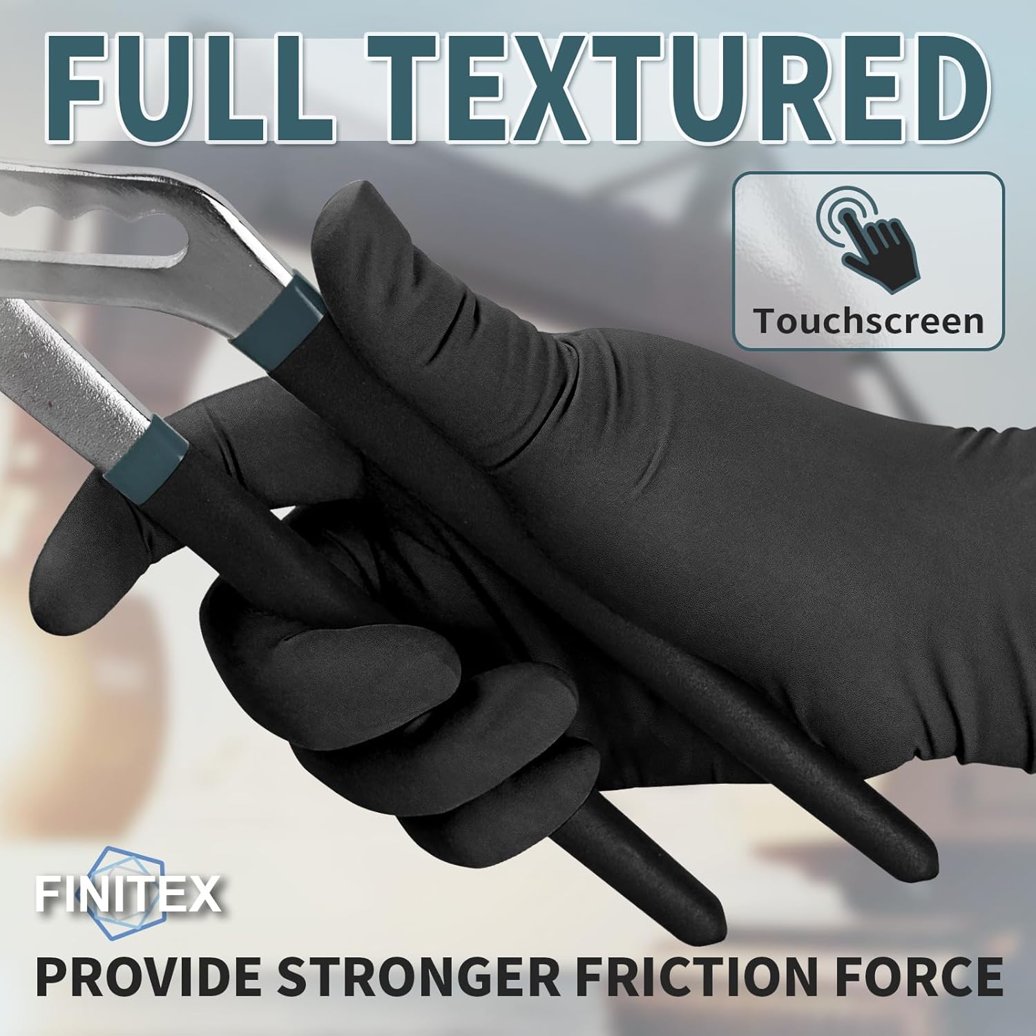 Black Nitrile Disposable Glove - Exam Glove Nitrile avaliação e preço
