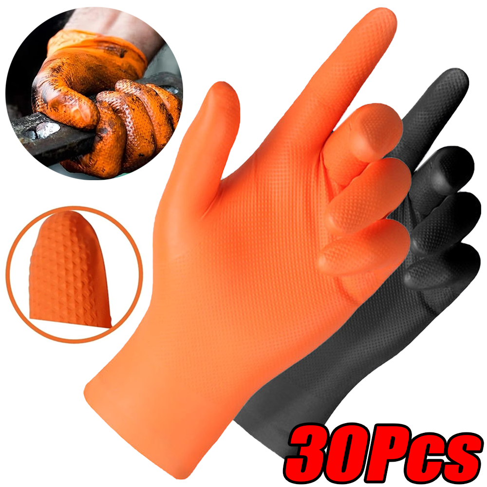 30/10Pcs Thick 8mil Nitrile Gl - Nitrile Mechanic Glove avaliação e preço